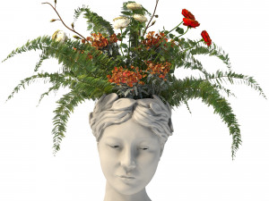 Face vase decoration 3D Модель