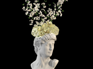 Face vase decoration 2 3D Model