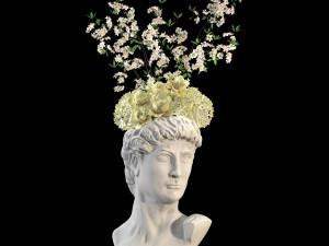 Face vase decoration 2 3Dモデル