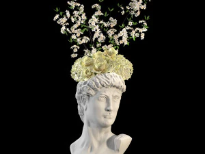 Face vase decoration 2 3D Model
