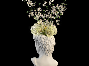 Face vase decoration 2 3Dモデル