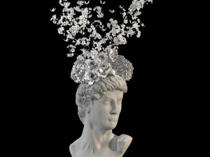 Face vase decoration 2 3D Model