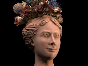 Face vase decoration 3 Model 3D