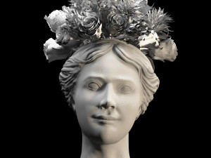 Face vase decoration 3 Model 3D