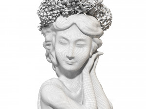 Face vase decoration 4 Modelo 3D