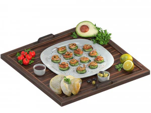 Camar&atilde;o Enegrecido Modelo 3D