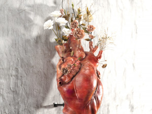 Wall Heart Vase 3D Model