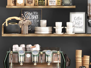 Coffee Shop Sanremo 02 3D Model