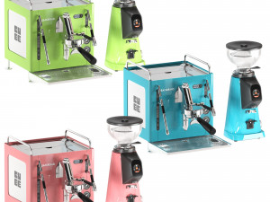 Sanremo Cube Coffe Machine and All Ground Grinder 3D Модель
