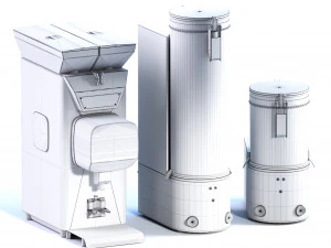 Sanremo x one Grinder and Coffee Freshness 3D Model