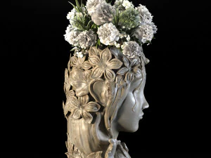 Face Vase decoration 6 3D Model