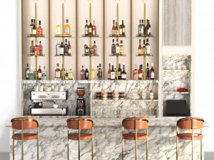 バー01 3Dモデル