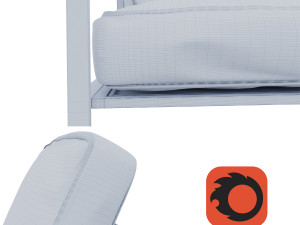Naos Armchair Model 3D