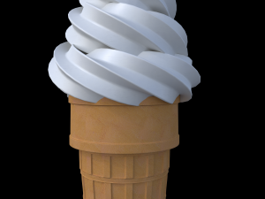 White ice cream 3D Models