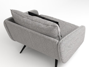 MODERN FABRIC ARMCHAIR 3D Model
