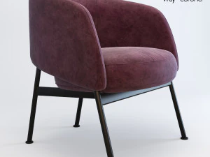 Modern fabric sofa 3D Model