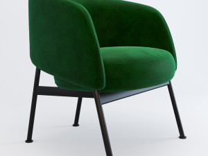 Modern fabric sofa 3D Model