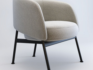Modern fabric sofa 3D Model