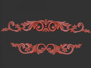 Ornament Gold 01 3D Model