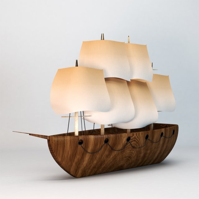 Decor-ship Model 3D .c4d .max .obj .3ds .fbx .stl .blend