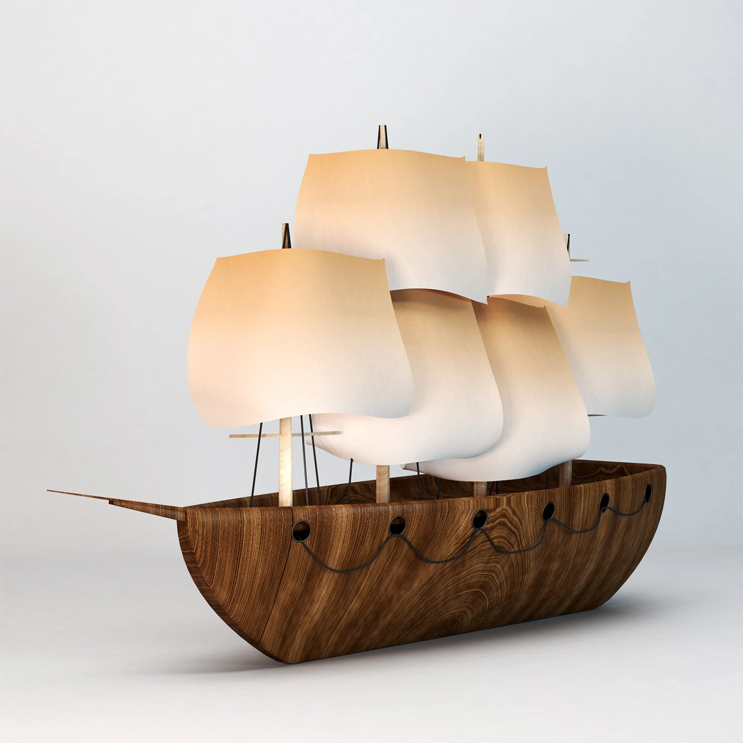 Decor-ship 3D Model .c4d .max .obj .3ds .fbx .stl .blend 