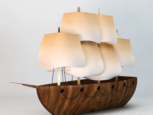 Декор-корабель 3D Модель