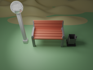 Bench 3Dモデル