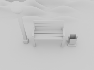 Bench Model 3D