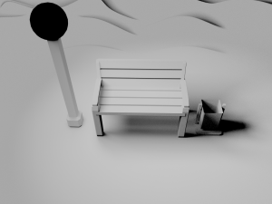 Bench Model 3D