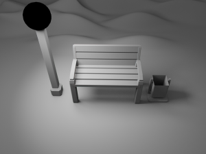 Bench Model 3D