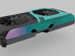 Zotac RTX 3070 AMP Holo 3D Model
