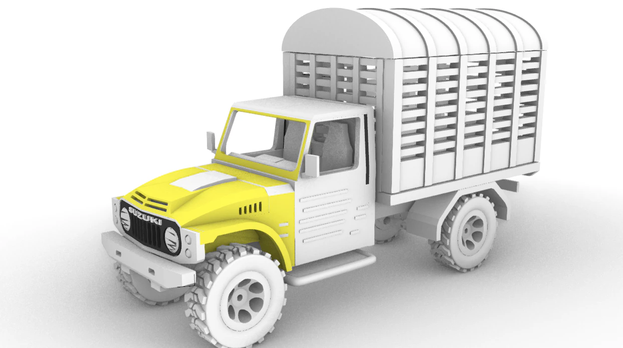 Suzuki lj80 3D Print Model .c4d .max .obj .3ds .fbx .stl .blend 