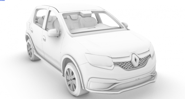 Renut stepway sandero Model Cetak 3D .c4d .max .obj .3ds .fbx .stl .blend 
