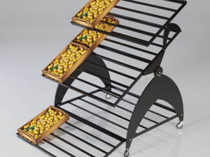 Fruit Stand Shelf 3D Model