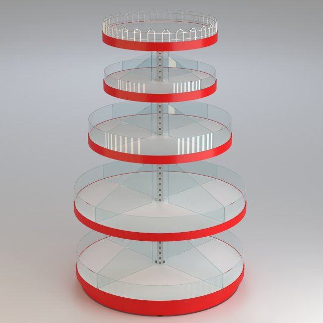 Circular Shelf Modelo 3D .c4d .max .obj .3ds .fbx .stl .blend 