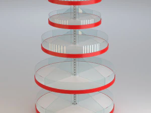 Rundes Regal 3D Modell