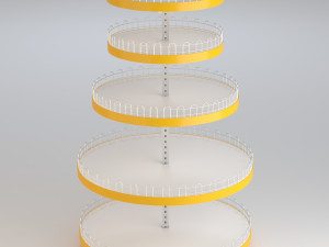 Circular Shelf Modelo 3D