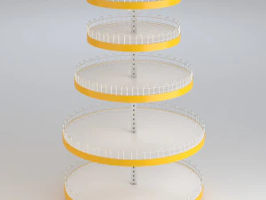 Circular Shelf 3D Model