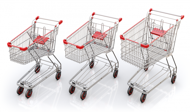 Shopping Trolley series MC 3D Model .c4d .max .obj .3ds .fbx .stl .blend 