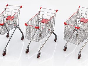 Shopping Trolley cart Modelo 3D