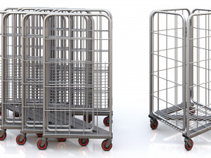 Carton carrying cart 3D Model