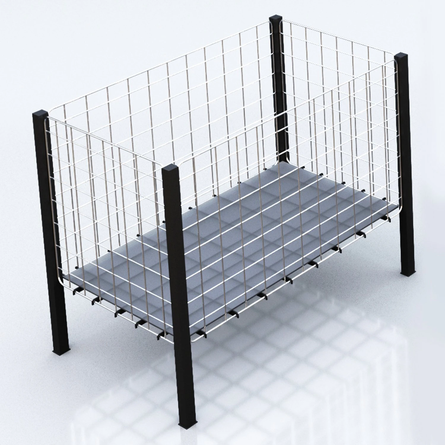 Auction Basket 3D Model .c4d .max .obj .3ds .fbx .stl .blend 