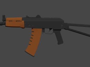AK-74U Low Poly 3D 모델
