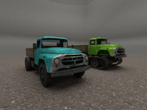 LowPoly-Zil130 3D Model