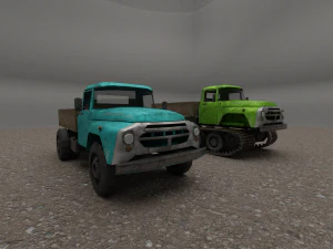 LowPoly-Zil130 3D Model