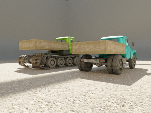 LowPoly-Zil130 3D Model