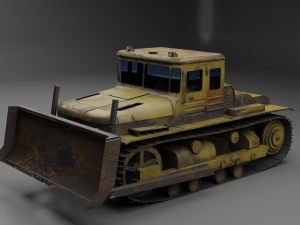 LowPoly-Dat-250-Bulldozer 3D 模型