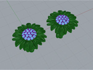 Earrings SUNFLOWER 3D print model 3D Print Model
