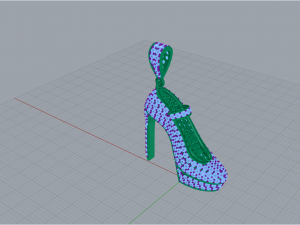 Beautiful Pendant Shoes Diamonds 3D Print Model 3D-Druckmodell