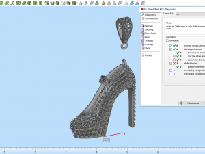 Beautiful Pendant Shoes Diamonds 3D Print Model 3D-Druckmodell